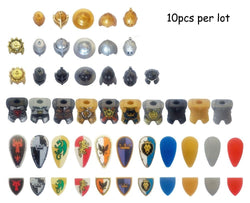 LEGO | 10pcs Castle Knight Armor Shield Vest Weapon Crown King Dragon hat crash helmet - BRICKPICK BUILDING TOYS