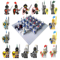 24pcs Medieval Age Castle knights Lion Golden Dragon Slive Hawk compatible Building Block Rome Warrior knight figure - BRICKPICK Shop - Inspire and develop the builders of tomorrow
