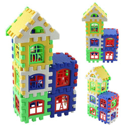 24pcs/lot Construction Toys for Children Plastic Colorful Gear Blocks Baby House Building Blocks Developmental Educational Toy - BRICKPICK Shop - Inspire and develop the builders of tomorrow