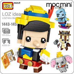 LEGO | LOZ Mini Blocks Figure Cartoon Squirrel Mermaid Bear Princess Robot Cowboy Elephant - BRICKPICK BUILDING TOYS