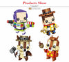 LEGO | LOZ Mini Blocks Figure Cartoon Squirrel Mermaid Bear Princess Robot Cowboy Elephant - BRICKPICK BUILDING TOYS