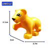 Block Brick Diy Zoo Animal Series Big Particle Building Blocks Penguin/Fox Kids Baby Bath Toys Compatible with Duplo Gift - BRICKPICK Shop - Inspire and develop the builders of tomorrow