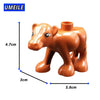 Block Brick Diy Zoo Animal Series Big Particle Building Blocks Penguin/Fox Kids Baby Bath Toys Compatible with Duplo Gift - BRICKPICK Shop - Inspire and develop the builders of tomorrow