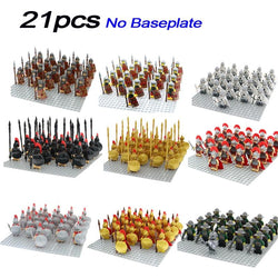 21Pcs LEGO Super Heroes Gladiatus Warriors Rome Fighters Medieval Castle Knights Building Blocks Diy Brick Toy Figures - BRICKPICK Shop - Inspire and develop the builders of tomorrow