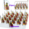 21Pcs LEGO Super Heroes Gladiatus Warriors Rome Fighters Medieval Castle Knights Building Blocks Diy Brick Toy Figures - BRICKPICK Shop - Inspire and develop the builders of tomorrow