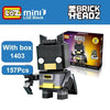 LOZ Mini Super Hero Blocks Batman Captain America Thor Iron Brick Heads Action Figure Assemblage Blocks Toys Offical Authorized - BRICKPICK Shop - Inspire and develop the builders of tomorrow