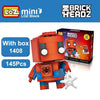 LOZ Mini Super Hero Blocks Batman Captain America Thor Iron Brick Heads Action Figure Assemblage Blocks Toys Offical Authorized - BRICKPICK Shop - Inspire and develop the builders of tomorrow