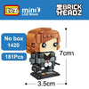 LOZ Mini Super Hero Blocks Batman Captain America Thor Iron Brick Heads Action Figure Assemblage Blocks Toys Offical Authorized - BRICKPICK Shop - Inspire and develop the builders of tomorrow