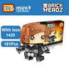 LOZ Mini Super Hero Blocks Batman Captain America Thor Iron Brick Heads Action Figure Assemblage Blocks Toys Offical Authorized - BRICKPICK Shop - Inspire and develop the builders of tomorrow