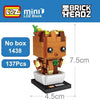 LOZ Mini Super Hero Blocks Batman Captain America Thor Iron Brick Heads Action Figure Assemblage Blocks Toys Offical Authorized - BRICKPICK Shop - Inspire and develop the builders of tomorrow
