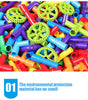 Colorful Water Pipe Building Blocks+Car Wheels DIY Assembling Pipeline Tunnel Car Model Compatible with Big Blocks - BRICKPICK Shop - Inspire and develop the builders of tomorrow