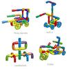 Colorful Water Pipe Building Blocks+Car Wheels DIY Assembling Pipeline Tunnel Car Model Compatible with Big Blocks - BRICKPICK Shop - Inspire and develop the builders of tomorrow