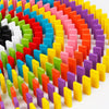 LEGO | 120Pcs/Set Wooden Colored Dominoes Jeux Bricks Rainbow Kids Brain-Training Early Educational Wooden Bricks Toy Blocks - BRICKPICK BUILDING TOYS