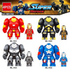 4Sets/Lot Super Heroes Marvel Avengers IronMan Hulkbusters Model Figure Blocks Compatible Legoe Building Brick Toys For Children - BRICKPICK Shop - Inspire and develop the builders of tomorrow
