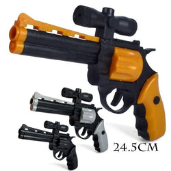 24.5cm DIY Assembled Pistol Gun Revolver Building Block Toys Gun Simulation Demolition Toy with Instructions can fire bullets - BRICKPICK Shop - Inspire and develop the builders of tomorrow