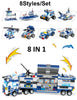 LEGO | 8 in 1 City Police Series Police Station Building Blocks DIY Bricks Educational Toys For Children Compatible with Most Blocks - BRICKPICK BUILDING TOYS