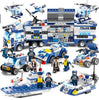 LEGO | 8 in 1 City Police Series Police Station Building Blocks DIY Bricks Educational Toys For Children Compatible with Most Blocks - BRICKPICK BUILDING TOYS