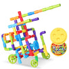 Colorful Water Pipe Building Blocks+Car Wheels DIY Assembling Pipeline Tunnel Car Model Compatible with Big Blocks - BRICKPICK Shop - Inspire and develop the builders of tomorrow