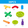 Colorful Water Pipe Building Blocks+Car Wheels DIY Assembling Pipeline Tunnel Car Model Compatible with Big Blocks - BRICKPICK Shop - Inspire and develop the builders of tomorrow