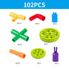 Colorful Water Pipe Building Blocks+Car Wheels DIY Assembling Pipeline Tunnel Car Model Compatible with Big Blocks - BRICKPICK Shop - Inspire and develop the builders of tomorrow