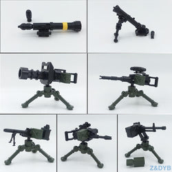 Heavy Machine Guns DIY Military Weapons Bazooka Soldiers Army Model Building Block Brick Arms WW2 Police Legoed Toy For Children - BRICKPICK Shop - Inspire and develop the builders of tomorrow