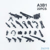 Heavy Machine Guns DIY Military Weapons Bazooka Soldiers Army Model Building Block Brick Arms WW2 Police Legoed Toy For Children - BRICKPICK Shop - Inspire and develop the builders of tomorrow