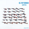 Heavy Machine Guns DIY Military Weapons Bazooka Soldiers Army Model Building Block Brick Arms WW2 Police Legoed Toy For Children - BRICKPICK Shop - Inspire and develop the builders of tomorrow