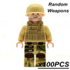 20/50pcs/lot WW2 Blocks German Soldiers Military Army Soviet Union UK US Italy Building Bricks Weapons Gifts Toys for Children - BRICKPICK Shop - Inspire and develop the builders of tomorrow
