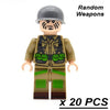 20/50pcs/lot WW2 Blocks German Soldiers Military Army Soviet Union UK US Italy Building Bricks Weapons Gifts Toys for Children - BRICKPICK Shop - Inspire and develop the builders of tomorrow