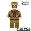 20/50pcs/lot WW2 Blocks German Soldiers Military Army Soviet Union UK US Italy Building Bricks Weapons Gifts Toys for Children - BRICKPICK Shop - Inspire and develop the builders of tomorrow