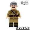 20/50pcs/lot WW2 Blocks German Soldiers Military Army Soviet Union UK US Italy Building Bricks Weapons Gifts Toys for Children - BRICKPICK Shop - Inspire and develop the builders of tomorrow