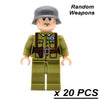 20/50pcs/lot WW2 Blocks German Soldiers Military Army Soviet Union UK US Italy Building Bricks Weapons Gifts Toys for Children - BRICKPICK Shop - Inspire and develop the builders of tomorrow