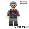 20/50pcs/lot WW2 Blocks German Soldiers Military Army Soviet Union UK US Italy Building Bricks Weapons Gifts Toys for Children - BRICKPICK Shop - Inspire and develop the builders of tomorrow