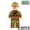 20/50pcs/lot WW2 Blocks German Soldiers Military Army Soviet Union UK US Italy Building Bricks Weapons Gifts Toys for Children - BRICKPICK Shop - Inspire and develop the builders of tomorrow