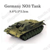 1pcs 1:72 4D Plastic Assemble Tank Kits World War II Model Puzzle Assembling Military Sand Table Toys For Children - BRICKPICK Shop - Inspire and develop the builders of tomorrow