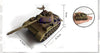 1pcs 1:72 4D Plastic Assemble Tank Kits World War II Model Puzzle Assembling Military Sand Table Toys For Children - BRICKPICK Shop - Inspire and develop the builders of tomorrow