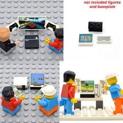 Set Printed Game Console Computer Mobile Phone 1*2 Bricks Tablet Pad Parts Building Blocks MOC City Toys for Children - BRICKPICK Shop - Inspire and develop the builders of tomorrow