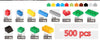 LEGO | 1000/500 PCS Building Blocks Bricks Set Creator City DIY Creative Toys - BRICKPICK BUILDING TOYS