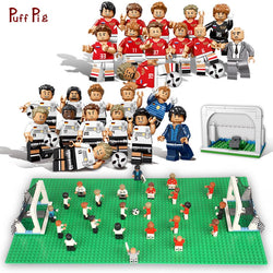 12pcs World Football Team Soccer Player Figures Building Blocks Compatible LEGO City Europe Football Bricks Toys For Children - BRICKPICK Shop - Inspire and develop the builders of tomorrow