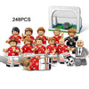 12pcs World Football Team Soccer Player Figures Building Blocks Compatible LEGO City Europe Football Bricks Toys For Children - BRICKPICK Shop - Inspire and develop the builders of tomorrow