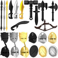10pcs/lot Weapons Helmet Shield Middle Ages Ancient Greece Rome Spartan Warriors MOC Building Blocks Toys for Children - BRICKPICK Shop - Inspire and develop the builders of tomorrow