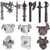 10pcs/lot Weapons Helmet Shield Middle Ages Ancient Greece Rome Spartan Warriors MOC Building Blocks Toys for Children - BRICKPICK Shop - Inspire and develop the builders of tomorrow