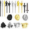 10pcs/lot Weapons Helmet Shield Middle Ages Ancient Greece Rome Spartan Warriors MOC Building Blocks Toys for Children - BRICKPICK Shop - Inspire and develop the builders of tomorrow