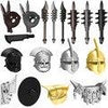 10pcs/lot Weapons Helmet Shield Middle Ages Ancient Greece Rome Spartan Warriors MOC Building Blocks Toys for Children - BRICKPICK Shop - Inspire and develop the builders of tomorrow